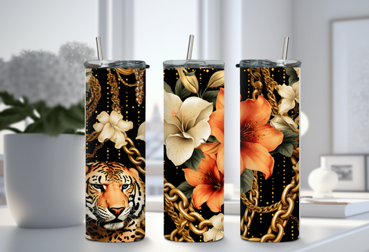 FLORAL CHAIN TUMBLER