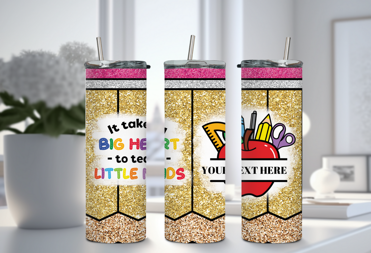 TEACHER PENCIL TUMBLER