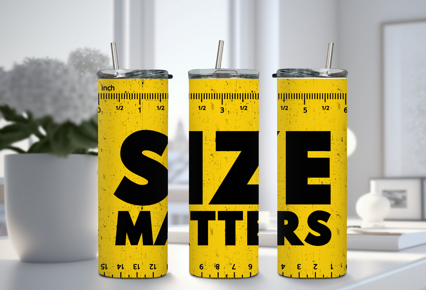 CUSTOM SIZE MATTERS TUMBLER