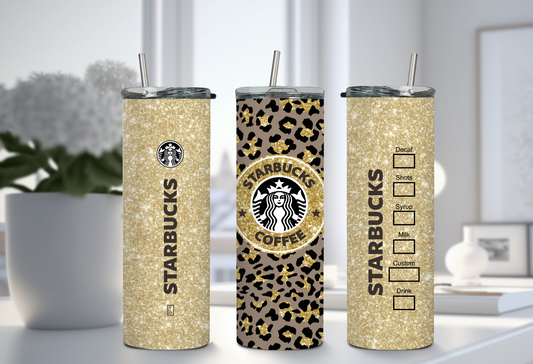 Gold Leopard Tumbler